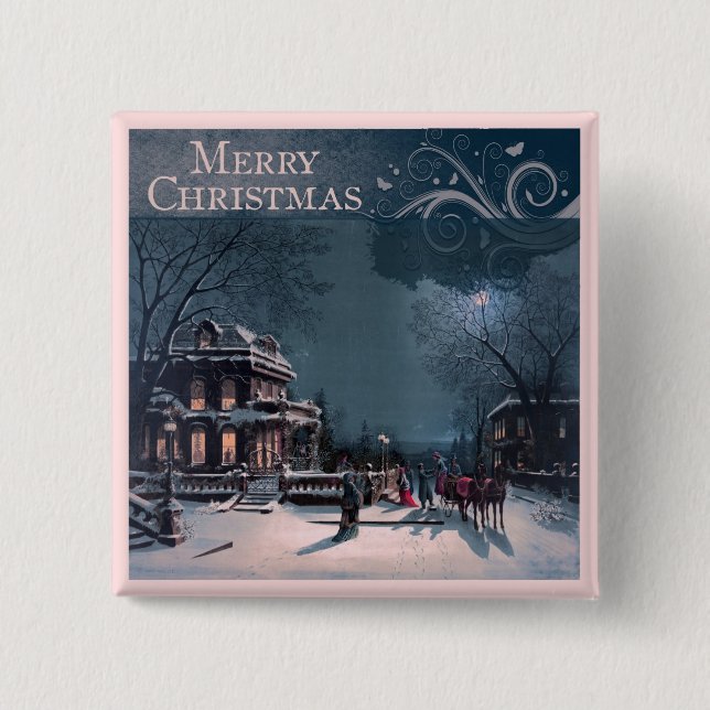 Vintagegod jul knapp (Framsida)