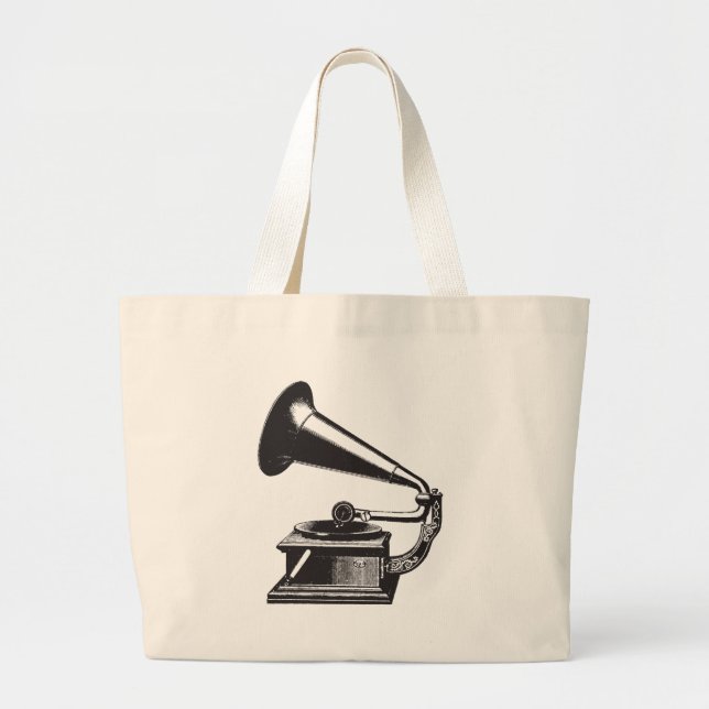 Vintagegrammofon Jumbo Tygkasse (Framsidan)