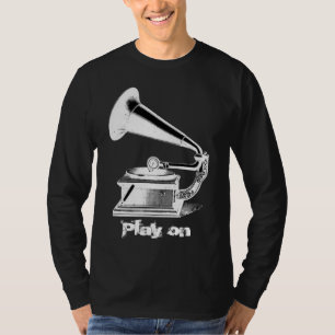 VintagegrammofonT-tröja Tee