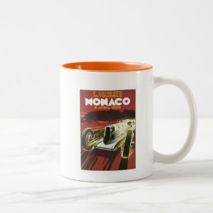 Vintagegrand prix Monaco Två-Tonad Mugg