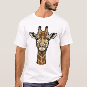 Vintagegravyr Giraff Vektor Art Design_1 T Shirt