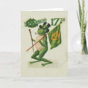 Vintagegrodashillelaghen leda i rör st patrick's kort
