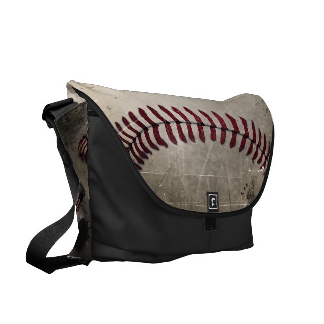 VintageGrungebaseball Messenger Bag (Vänstra Framsidan)