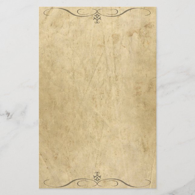 Vintagegrungebrevpapper med dekorativa inslag brevpapper (Framsida)