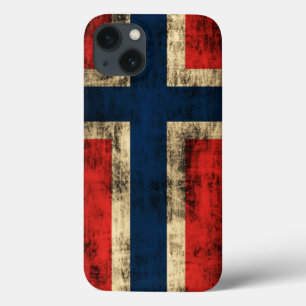 VintageGrungeflagga av norgen
