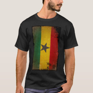 VintageGrungeGhana flagga Tröja