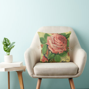Vintageguide till rosenodling bokomslagsdesign, 18 kudde