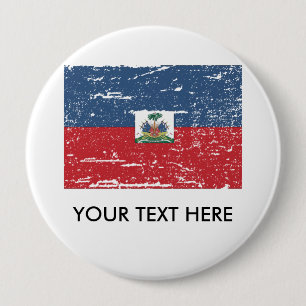 VintageHaiti flagga Knapp
