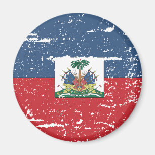VintageHaiti flagga Magnet