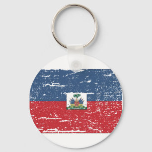 VintageHaiti flagga Nyckelring