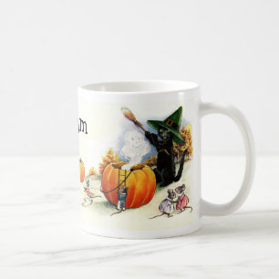 VintageHalloween för gullig personlig Kaffemugg