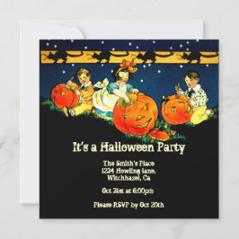 VintageHalloween inbjudan