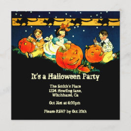 VintageHalloween inbjudan