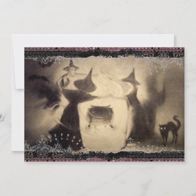 VintageHalloween inbjudan (Framsida)