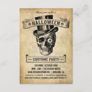 VintageHalloween inbjudan - dräktparty