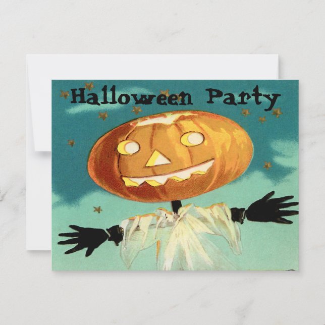 VintageHalloween inbjudningar (Framsida)