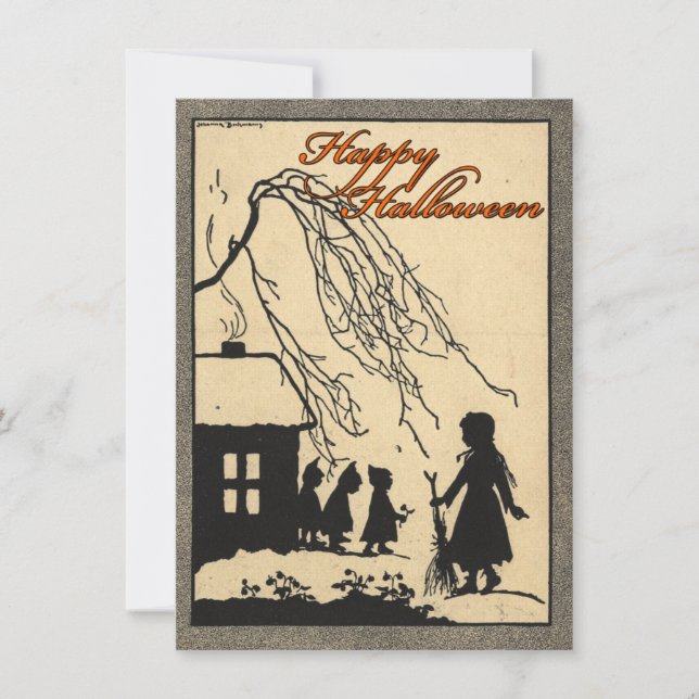VintageHalloween inbjudningar (Framsida)