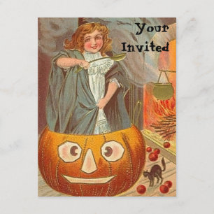 VintageHalloween inbjudningar