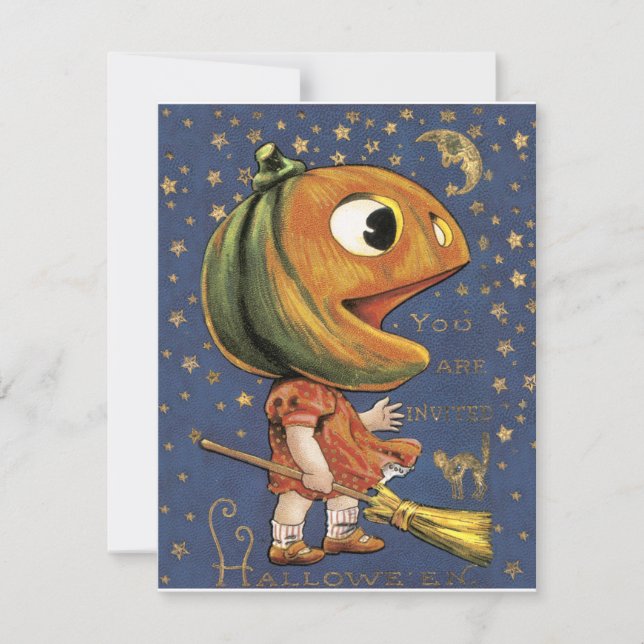 VintageHalloween inbjudningar (Framsida)