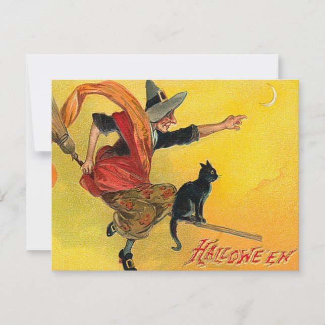 VintageHalloween inbjudningar (Framsida)