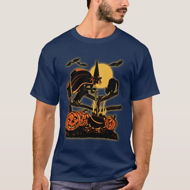 VintageHalloween T-tröja T Shirt (Framsida)