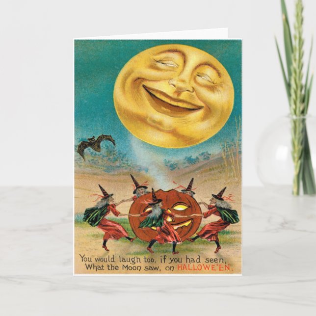 VintageHalloween vykort (Framsida)