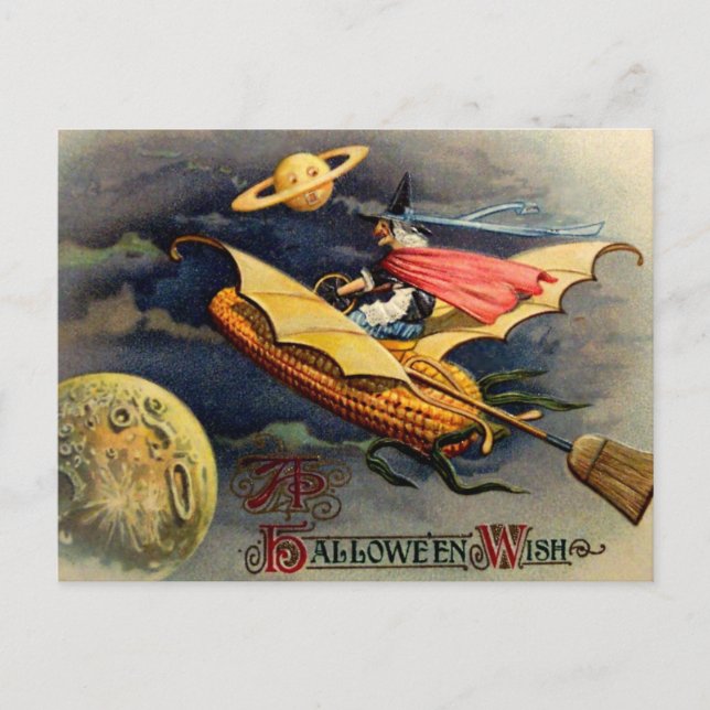 VintageHalloween vykort (Framsida)