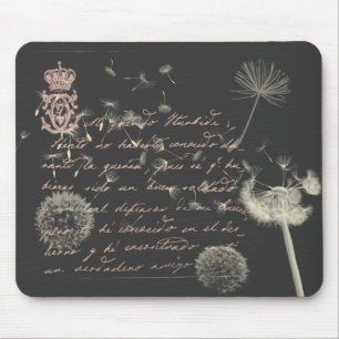 Vintagehandstilmaskros Mousepad Musmatta