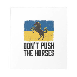 Vintagehäst Don't Push The Horses Anteckningsblock