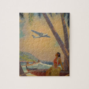 Vintagehawaiibon reser - den Hawaii flickadansare Pussel