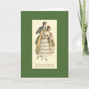 Vintagehelgdag kopplar ihop Victorianjulkortet Helgkort