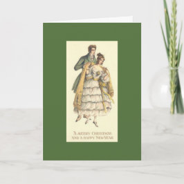 Vintagehelgdag kopplar ihop Victorianjulkortet Helgkort