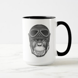 Vintagehjälmschimpans Mugg