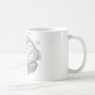 Vintagehjärnanatomi Kaffemugg