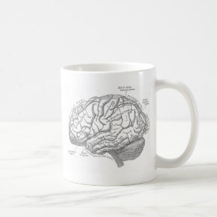 Vintagehjärnanatomi Kaffemugg