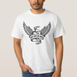 Vintagehjärta med vingar t shirt