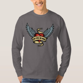 Vintagehjärta med vingar t shirt