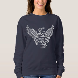 Vintagehjärta med vingar t shirt