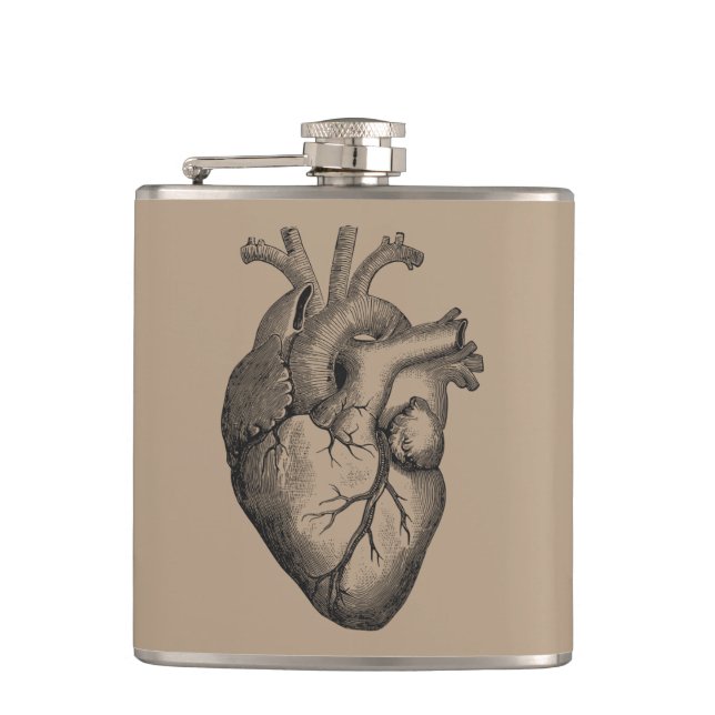 Vintagehjärtaillustration Fickplunta (Framsidan)