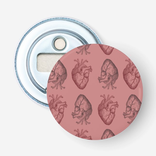 Vintagehjärtaillustration Flasköppnare (Framsidan)