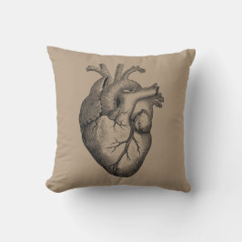 Vintagehjärtaillustration Kudde