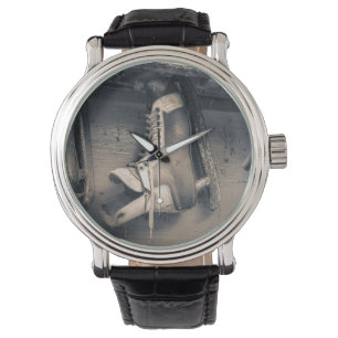 Vintagehockeyskridsko Armbandsur