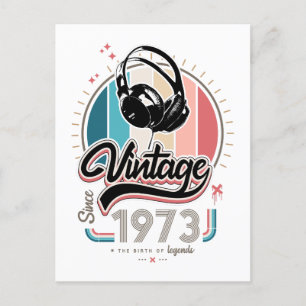 Vintagehögtalare sedan 1973 vykort