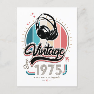 Vintagehögtalare sedan 1975 vykort