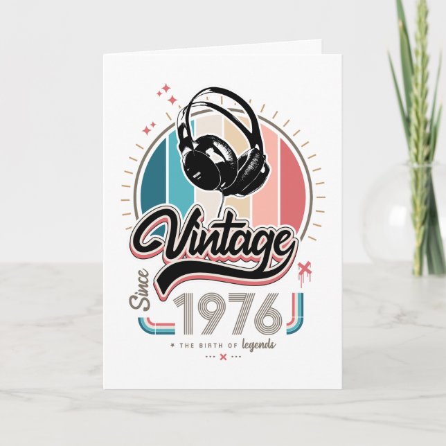 Vintagehögtalare sedan 1976 inbjudan (Framsida)