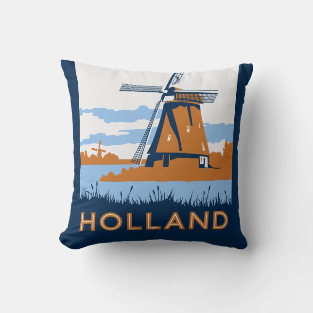 VintageHolland affisch Kudde (Framsida)