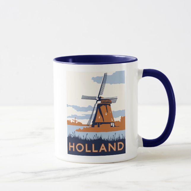 VintageHolland affisch Mugg (Höger)