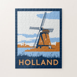 VintageHolland affisch Pussel