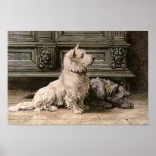 Vintagehunden avbildar affischen poster