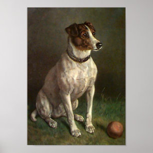 Vintagehunden avbildar affischen poster